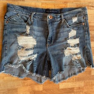 Rock & Republic Distressed Denim Shorts